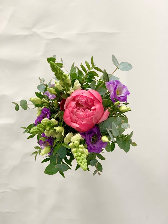 Pretty Peony Jam Jar