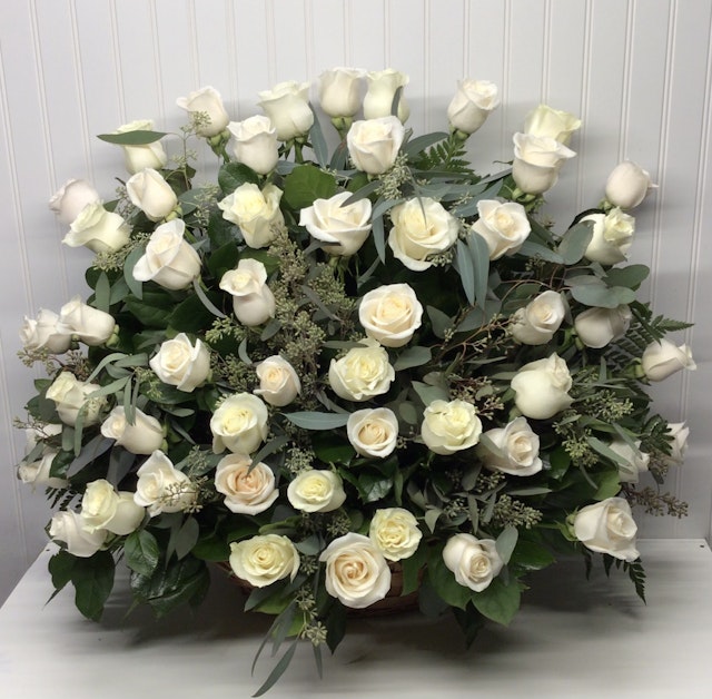Beautiful rose basket