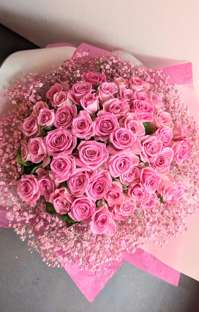 50 Pink Roses