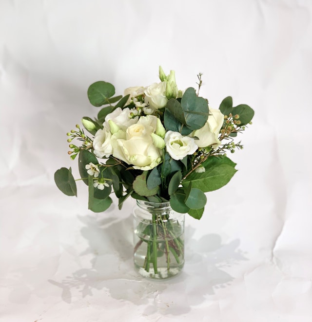 Elegant White Jam Jar