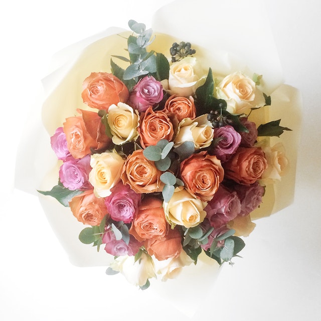 Two Dozen Mixed Roses
